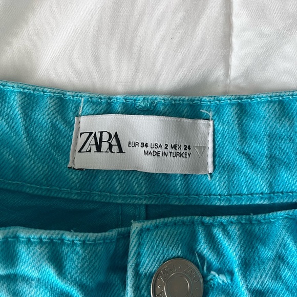 Zara blue wide leg jeans - Picture 3 of 3